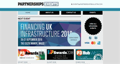 Desktop Screenshot of partnershipsevents.com